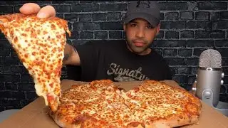 (ASMR) XL DOUBLE CHEESE DOUBLE MEAT PIZZA