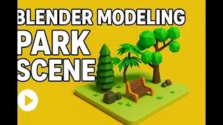 Cartoon Landscape in Blender | Easy Step - by - Step Tutorial