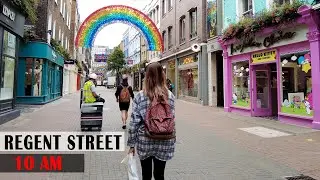 Morning Walk in Regent Street London, incl. Carnaby Street | Central London Walk [4K]