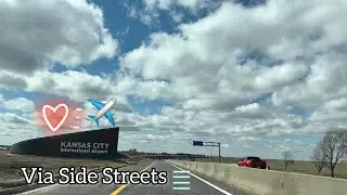 Drive To Kansas City International Airport(KCI/MCI) Via Side Streets.