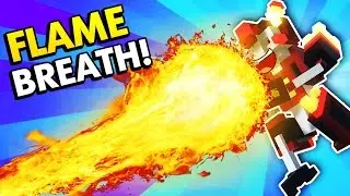 MASSIVE FLAME BREATHING CLONE DRONE! (Clone Drone in the Danger Zone Funny Gameplay)