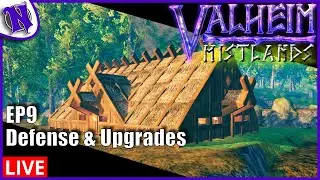 🔴LIVE Defense & Upgrades - Valheim Mistlands Gameplay / Lets Play  Ep9