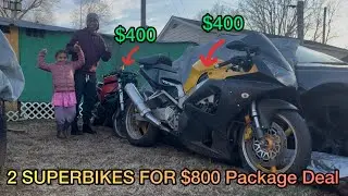 Bought 2 Honda SuperBikes for $800 PACKAGE DEAL 