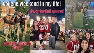 College weekend in my life at the University of Alabama || sorority big little reveal + football!