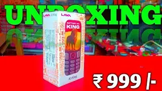 UNBOXING🥹- Lava A3 King 2025 keypad best phone under 1000 review and first look🥰