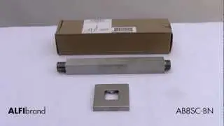 Brushed Nickel Square Ceiling Shower Arm For Rain Shower Heads - ALFI brand AB8SC-BN