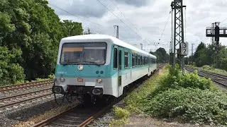 Bahnverkehr / Rail Traffic in D&uuml;sseldorf Oberbilk 16/7/25 mit VT628, BR111, ICE, uvm