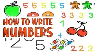 How to write numbers for kids (1-5)