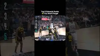 Anthony Edwards: The Top 5 Dunks 🏀🔥 | Epic NBA Highlights #Shorts