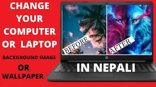 How to change wallpaper in laptop or computer | change background image #wallpaper