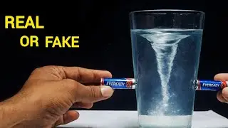 Can You Really Create a Tornado using Batteries and Water? | Real or Fake | MR.EXPERIMENT SHOW