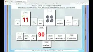 Latin Language (lingua latina) Numbers Master Game
