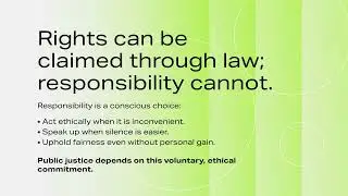 Responsibility Comes Before Rights | Public Justice Explained by Advocate Peesh Chopra