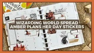 Harry Potter Spread in my Classic Happy Planner | Amber Plans Her Day Stickers