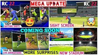 Real Cricket 22 Mega Update Release Date & features leak 🤯🏏||RC 22 New mega update coming soon🤩