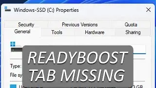 FIX: ReadyBoost Tab Missing in Windows 11 [5 Easy Fixes]