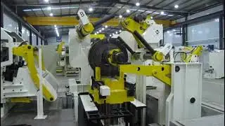 Compact coil feed line is ideal for high strength materials and used in the automotive industry