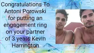 Congratulations To Antoni Porowski for putting an engagement ring on your partner Kevin Harrington