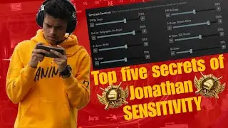 TOP 5 SECRETS of JONATHAN SENSITIVITY | Best SENSITIVITY for Rank Push | Only for CONQUEROR#jonathan