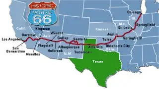 Route 66, Texas - A short trip (177 miles) across the Texas Panhandle