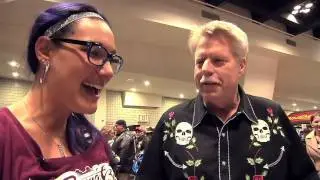 Jody Perewitz hanging out at the 2016 Donnie Smith Bike Show