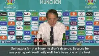 'We were superb but gutted for Spinazzola' - Mancini after Italy beat Belgium | Euro 2020欧洲杯 意大利 曼奇尼