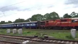 STORM THROUGH CHAKRADHARPUR, MUMBAI - HOWRAH DURONTO FLAT 110 kmph