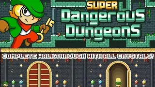 SUPER DANGEROUS DUNGEONS [COMPLETE WALKTHROUGH WITH ALL CRYSTALS!] [HD] [iOS] [KDJ] Gameplay