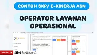 CONTOH SKP/E-KINERJA OPERATOR LAYANAN OPERASIONAL