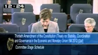 Senator Ivana Bacik speaking on the Stability Treaty