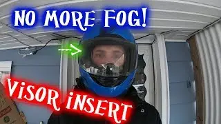Weepro anti fog helmet visor insert review and installation