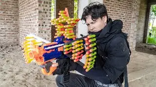Nerf Guns War : The Secret Hideout S.W.A.T SEAL Team Fight Boss VIP Dangerous Criminal Groups