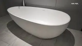 Egg-shaped Solid Surface Bathtub Exporter in China