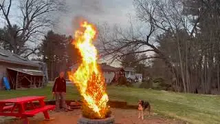 2023 New Years Tree Burning