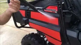 Creative UTV Graphic Kit Pressure Washer Test