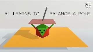 AI learns to Balance a Pole in 3D