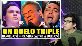 MANUEL JOSÉ vs CRISTIAN CASTRO vs JOSÉ JOSÉ cantando LO DUDO (Comparando su voz )