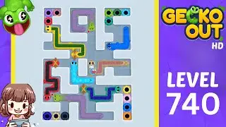 Прохождение уровня 740 игры Gecko Out.