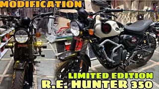R E  HUNTER 350 Limited Edition me Modification Complete | Killer Looks | Crash Guard | Fog Light |