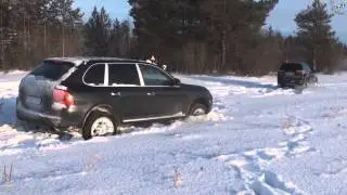 Porsche Cayenne ЗАСТРЯЛ В ПОЛЕ SUPPORT