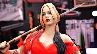 Гигантская фигура HARLEY стоимостью 170 000 иен слишком реальна и страшна. [Отряд самоубийц]