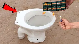 Toilet Seat vs Sutli Experiment || Many Sutli Inside Toilet || Experiment King