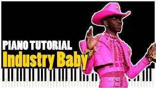 Lil Nas X - Industry Baby (Piano Tutorial Synthesia)