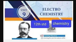 9.ELECTRO CHEMISTRY (book back answers)12th std Chemistry
