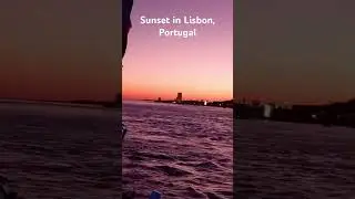 Golden Hour in Lisbon. #Lisbon #Portugal #SunsetVibes #TravelShorts #LisbonSunset #TravelPortugal