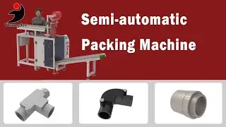 Semi-automatic pipe fittings packing machine