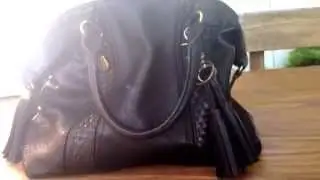 Wear & tear video, 1 year anniversary of my merona satchel by target.