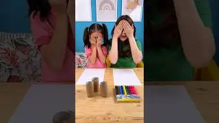 🎨 WOW Tube DRAWING! 🧻 Easy Art Trick for KIDS to Try ✏️ #shorts #kids