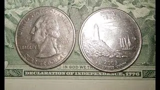 Coin US 25 с 2003  MAINE State Quarter Pemaquid Point Lighthouse; schooner Victory Chimes  at sea