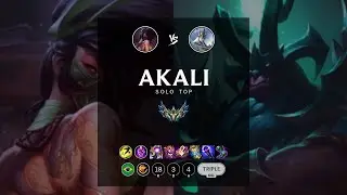 Akali Top vs Galio - BR Challenger Patch 12.10